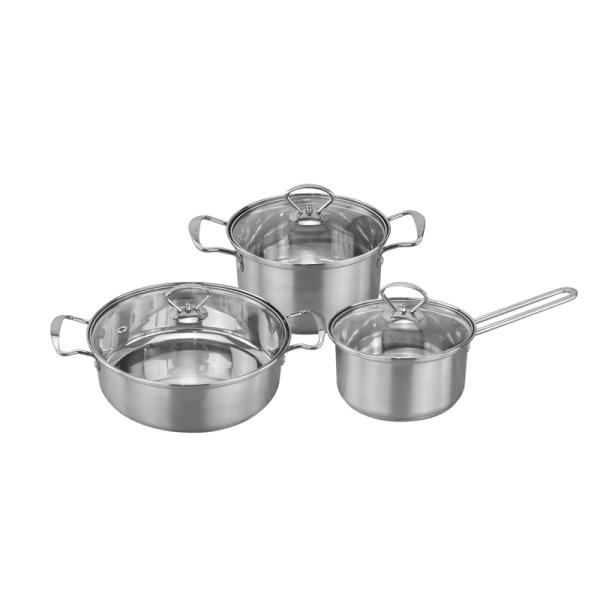 Подгонянный Cookware 18cm 20cm 26cm установил нержавеющую сталь 201