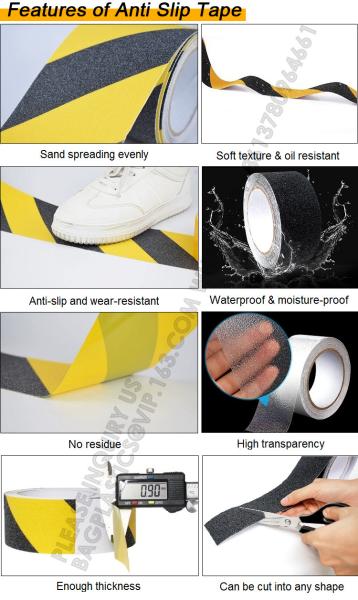Waterproof Clear Color Anti Slip Grip Tape For Washroom Conformable Stair Safty Walk Industrial Anti Slip Tape