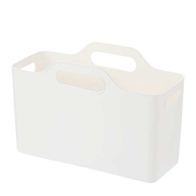 Plastic Handle Storage Box Kitchen Cabinet Clutter Organizer Bathroom Supplies Storage Basket PE Soft Storage Basket