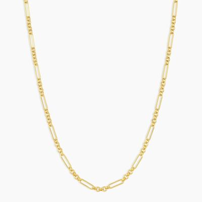 18in 925 Sterling Silver Chain Necklace 2,2mm Largura 18K Gold Chain Necklace