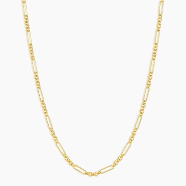 18in 925 Sterling Silver Chain Necklace 2.2mm Width 18K Gold Chain Necklace