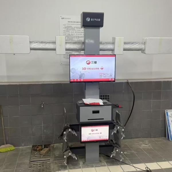 Máquina de alineación de ruedas Sunshine con control de computadora y cámara de 4 piezas, soporte multilingüe, máquina de alineación de cuatro neumáticos, máquina de alineación de ruedas portátil