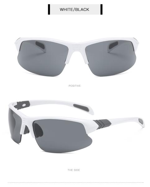 Cycling Running Sports Polarized Sunglasses Rectangle Half Rim Women Men