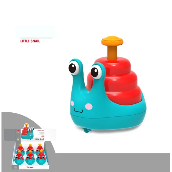 Wholesale Mini Snail Car Toys Hand Pressed Cartoon Snail Children Toys Party Supplies Interactive Toys