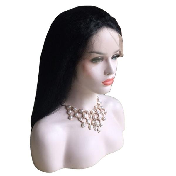 100% Human Hair BSM Discounts 360 Full Lace Cuticle Aligned Italian Yaki Straight Wig