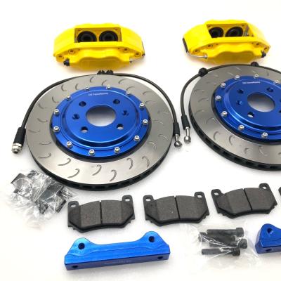 roda traseira 7600 de 16in 4 azul amarelo do jogo 300x24mm do freio do potenciômetro