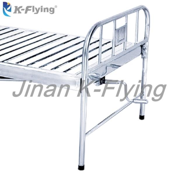 Metal Stainless Steel Single Crank Folding Manual Medical Bed for Hospital