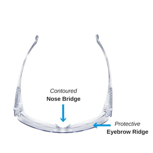 Personal Medical Eye Protection Glasses Antifoam High Definition Anti Fog Safety Glasses ISO9001