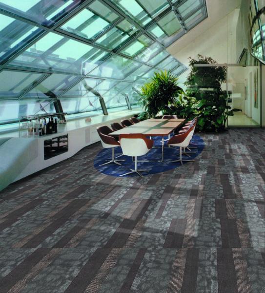 Plastic Office Carpet Flooring 50*50cm Pile Height 2.5-5.5mm OEM Service