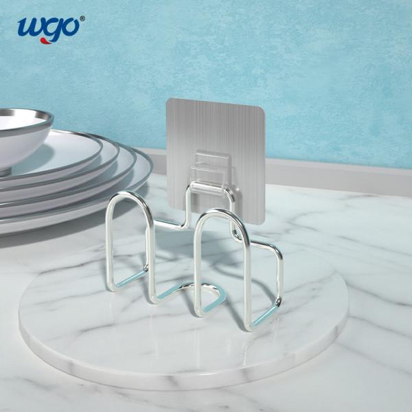 SS304 Dish Sponge Adhesive Bathroom Caddy Holder 4kg Holding No Drilling Holes