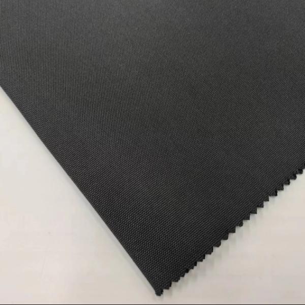 Black 300D Polyester Oxford Fabric 600D PU coated Mildew Resistant Flame Retardant Material