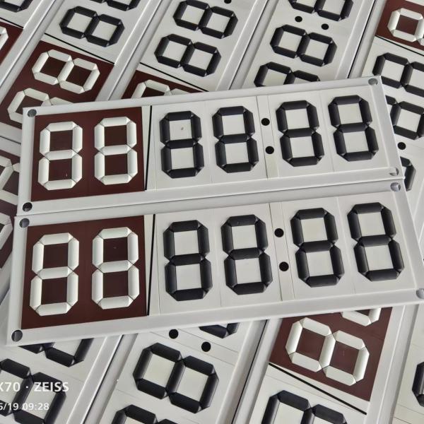 18mm Thick Gas Station Price Sign Numbers Indoor Outdoor Digital Timer Display