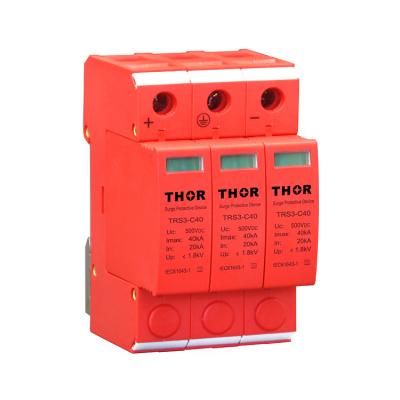 Surge protector solar 500V pv surge arrester solar SPD 40 KA dc surge protector