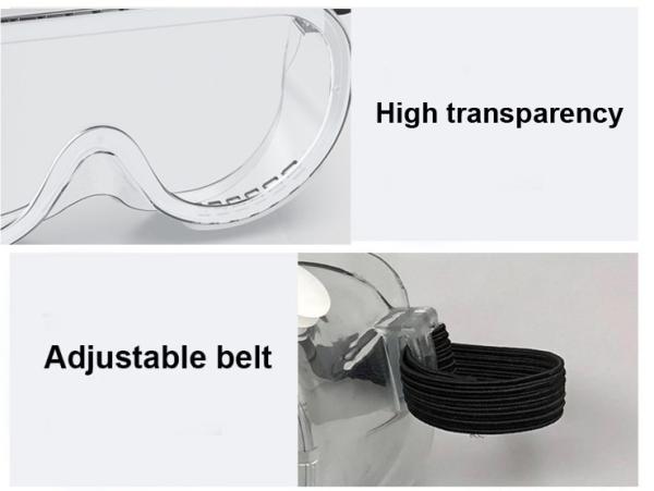 Antislip Strap Medical Safety Goggles Patient Dental Pvc Frame Pc Lens