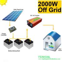 2kw fora do sistema de energia solar do picovolt do apartamento/casa de campo da grade