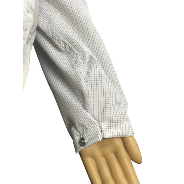 La chaqueta estática anti y los pantalones del poliéster seguro de la ropa del ESD del recinto limpio clasifican 1000 - 10000