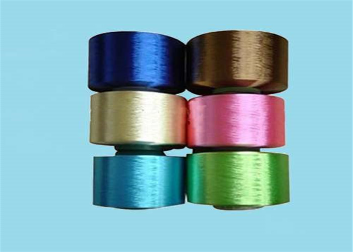 Multi Color Polyester Filament Yarn , Fully Drawn Spun Polyester Yarn 100D/72F