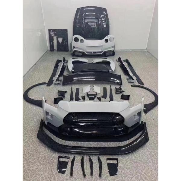 For Nissan GTR Body Kit GTR R35 Upgrades the VARIS-style Carbon Fiber Front and Rear Bumper Spoiler Body Kit