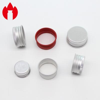 20mm 24mm 28mm Metal Aluminum Screw Caps With PE Gasket