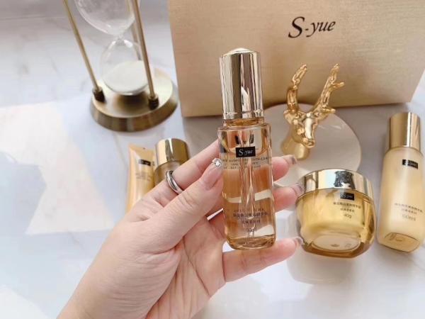 S-yue brand golden rejuvenating tightening series anti aging skin firming cosmetics