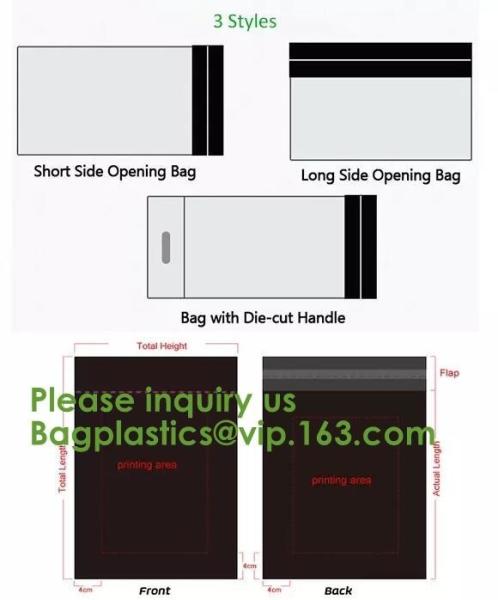 Biodegradable Compostable Plastic Courier Shipping Envelope Custom Matte Black Corn Mailers Bag Bagplastics Bageas