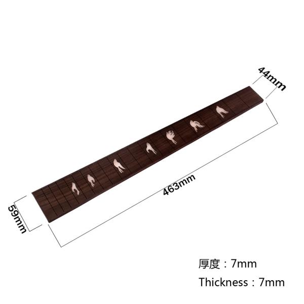 41 polegadas 20-Fret Guitarra Acústica Fretboard Marcadores de pássaros 18,23 Fingerboard