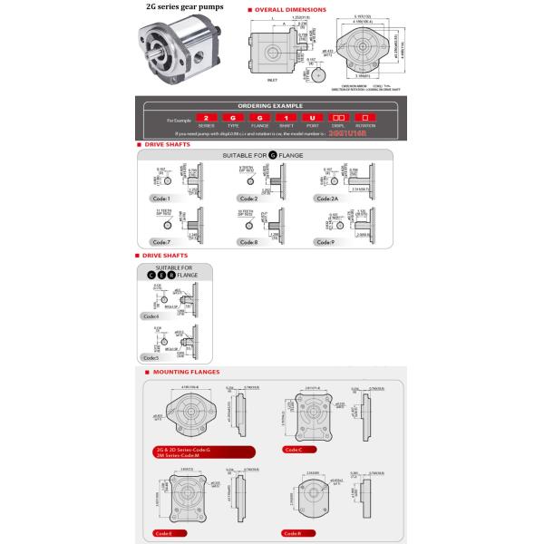 Насос с зубчатой передачей гроуп2 серии почетности 2Г насоса с зубчатой передачей высокого вала сплайна зуба САЭ а 9 давления гидравлический