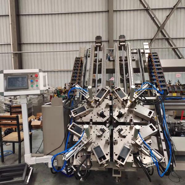 7.5kw Cnc Corner Crimping Machine For Aluminum Window And Door Profile Corner Crimping
