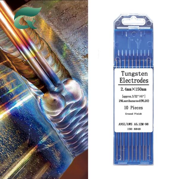 Blue WL20 Lanthanum Tungsten Electrode 4mm Diameter