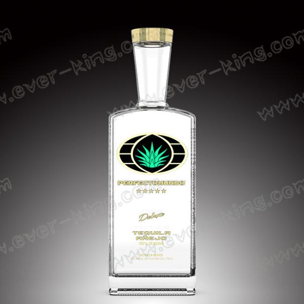 Прозрачная бутылка стекла текила 750 ликеров ML роскошная