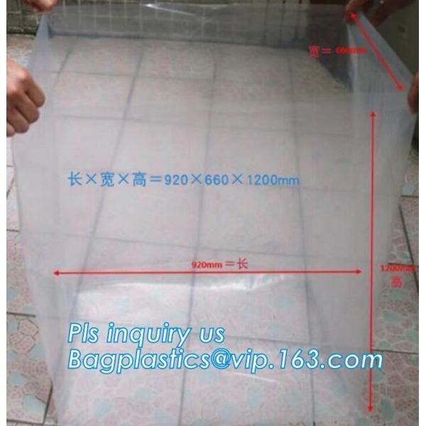 Disposable PE Plastic Pallet Covers bag on Roll, Waterproof Pallet Cover Plastic PE for Europallet 80x120x250 cm, BAGEAS