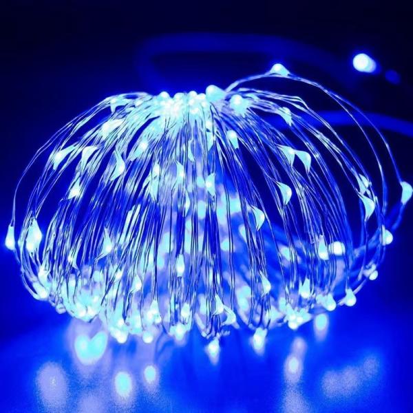 Christmas Wedding String Lights 7-102m Waterproof Warm White Battery/USB/Solar Operated