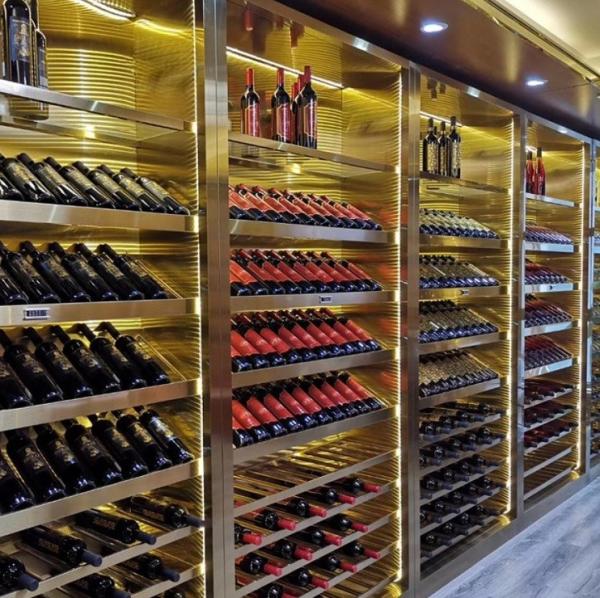 Luxury Style Metal Wine Cabinet Whole Wine Cellar Customization High Volume