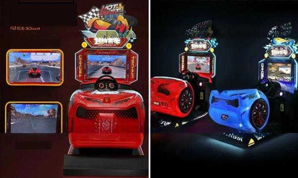 Commercial Car Racing Game Machine Dynamic For Children OEM Service