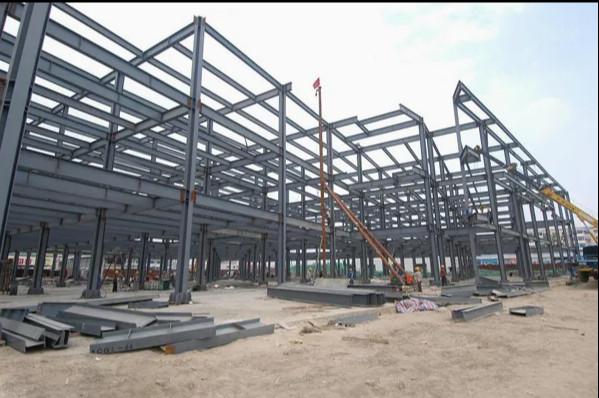 Clear Span Steel Pre Engineered Metal Building Column Framed Prefab Industry Prefab House