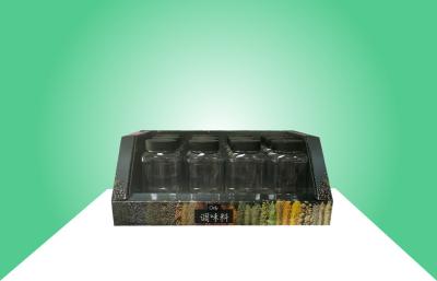 Double Wall Cardboard PDQ Trays Heavy Duty Stackup For Promoting Spices/Foods
