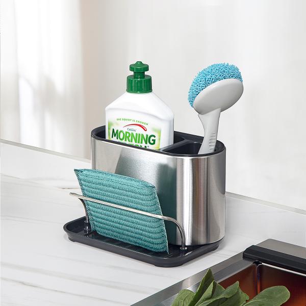 Metal Type Stainless steel kitchen organizer sink organiser drainer rack sponge holder