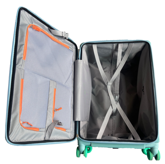 Chargeur USB Chariot en aluminium Unisexe Vaisseau de bagages ABS PC Chariot à roulettes et serrure combinée pour accessoire de voyage