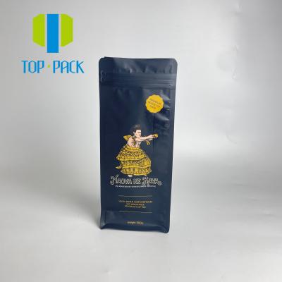 Custom Uv Print Side Gusset Pouch Resealable Mylar Coffee Bean Package Bag