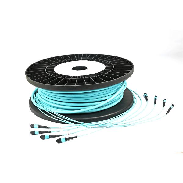 Multimode 96 Fiber Patch Cord OM4 MPO To MPO Female Breakout Trunk Fiber Cable