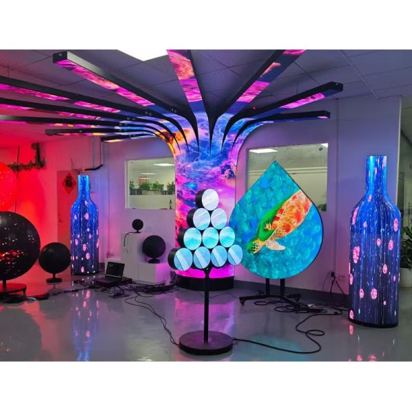 3D Immersive Interaction LED Time Tunnel Screen Curved Micro LED Display