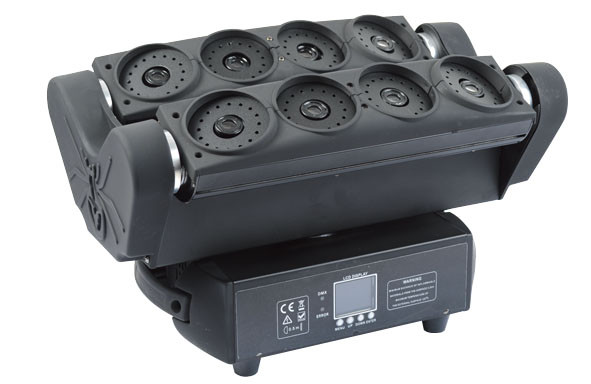 Свет 80w головы паука лазера Rgb 8 глаз двигая для DJ KTV