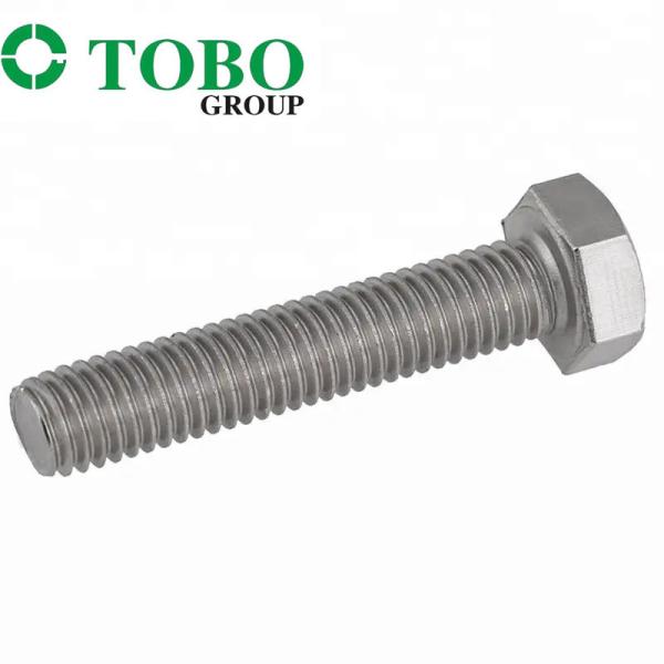 Polish Finish Stainless Steel Bolts Corrosion Resistant Hex Head