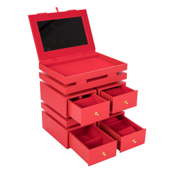 At Home Large Stand Up Jewelry Box , Display Luxury Necklace Gift Box