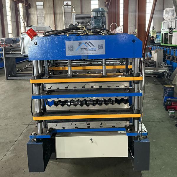 0.25-0.6mm Thickness Three Layer Roll Forming Machine 5.5Kw Main Motor Power