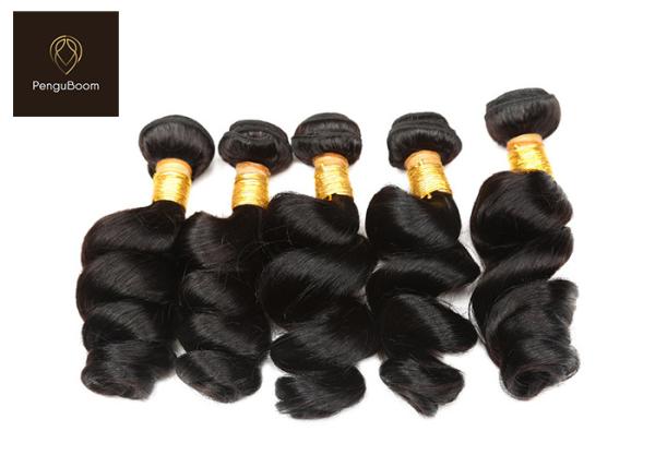 Non Remy 25.4cm 10 Inch Real Human Hair Bundles Loose Wave Tangle Free