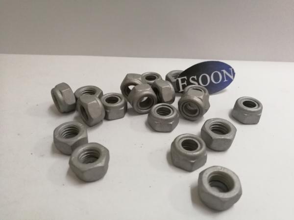 M8-1.25 DIN 985 Class 8 Magni Finish Steel Nylon Insert Lock Nut,Carbon Steel,M3~M56 Size
