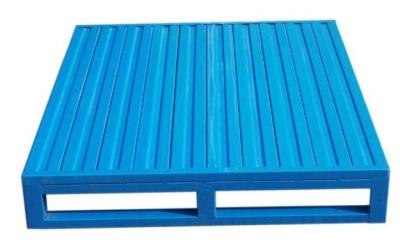 Single Faced Metal Storage Pallet For Warehouse Storing Cargos