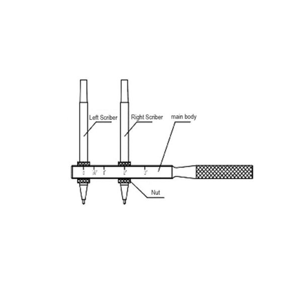 Make Marks on Threads under Inspection 0-4″ Scriber for The API Spec 5B Standard Threads