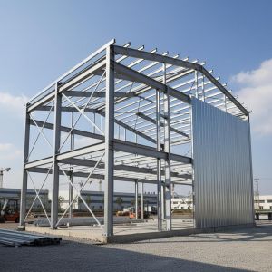Prefabricated Galvanized Steel Structure Building Durable Industrial Metal Building Customized